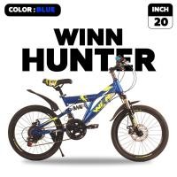 ราคา จักรยานเสือภูเขา WINN รุ่น HUNTER 20นิ้ว เกียร์ 12Sp โช๊คหน้า หลัง ล้ออัลลอยด์ 2ชั้น แถมฟรีไฟหน้า ไฟท้าย มีจัดส่งพร้อมขี่เป็นคัน 100 รับประกัน (20496111387)
