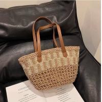 ราคา กระเป๋าสาน สายหนัง ถักเล่นสีเล่นลาย มีซับใบ M247 (21268744810)