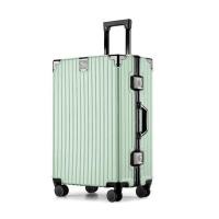 ราคา กระเป๋าเดินทางอะลูมิเนียม Premium Frame Aluminium เฟรมสีดำ ระบบล็อคมาตราฐาน วัสดุPC กระเป๋าเดินทาง รุ่น M200 (19122553284)