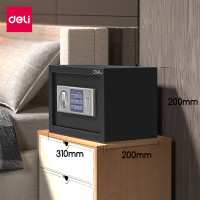 ราคา Deli ตู้เซฟนิรภัย ตู้นิรภัย ตู้เซฟอิเล็คทรอนิกส์ ตู้เซฟขนาดเล็ก ตู้เซฟ ระบบล็อค 2 ชั้น ขนาดเล็กกระทัดรัด SafeBox (19395485479)