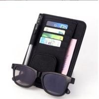 ราคา ที่เก็บบัตร ใส่เงิน ติดกับที่บังแดดในรถยนต์ ที่เก็บแว่น เก็บของได้หลากหลาย หนังวัว (13399711292)