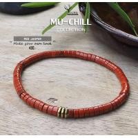 ราคา สร้อยข้อมือหิน เรดแจสเปอร์ Red Jasper แท้ 100 กำไลหินนำโชค ขนาด 4mm ทรงลูกปัดโบราณ สร้อยข้อมือหิน หินมงคล หินนำโชค (19559412039)