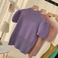 ราคา Lune Grace พร้อมส่ง เสื้อไหมพรมแขนตุ๊กตา เสื้อยืดแขนสั้นคอเต่าทรงเข้ารูป สีสวยผ้านิ่มยืดได้เยอะ ใส่สบ่ายมาก รุ่น2629 1 (21314284310)