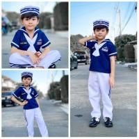 ราคา กะลาสีเรือชายเด็ก ทหารเรือเด็ก ชุดอาชีพเด็ก แฟชั่นเด็ก (20325887314)