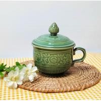 ราคา แก้วมัค แก้วเซรามิคมีฝาปิด มีฝาปิด ความจุ 10 ออนซ์ เก็บความร้อนได้ 1 ชุด ได้ แก้วมีฝา จานรอง (20879795832)