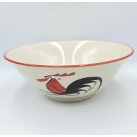 ราคา ชามเซรามิค ชามลายไก่ ชามตราไก่ ชามก๋วยเตี๋ยว ลายไก่ขอบแดง วาดมือ มี 3 ขนาด 6 5 นิ้ว 7 5 นิ้ว และ 8 25 นิ้ว (7178674356)
