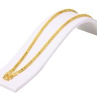 ราคา สร้อยคอทอง หุ้มทอง ไม่ลอกไม่ดำ หนัก 1บาท ลายหางกระรอก ยาว 24นิ้ว ทองเคลือบแก้ว สร้อยคอทองปลอม เหมือนจริงที่สุด สร้อยคอทอง ทองโคลนนิ่ง (456530700)