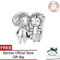 ราคา BAMOER 925จี้สร้อยคอสำหรับเด็กผู้ชายและเครื่องประดับผู้หญิงเงินแท้ลูกปัดรูปหัวใจสำหรับผู้หญิง SCC2665เครื่องประดับ DIY (20478585871)