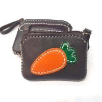 ราคา แครอท กระเป๋าใส่เหรียญ หนังแท้ทั้งใบ ขนาด 3 5x4 5 นิ้ว (20811529457)