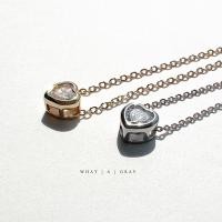ราคา WHATAGRAY Heart Necklace สร้อยคอแฟชั่นจี้เพชรหัวใจ (17479745583)