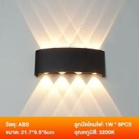 ราคา ไฟติดผนัง โคมไฟติดผนังกลางแจ้ง โคมไฟตั้งโต๊ะ โคมไฟอ่านหนังสือ โคมไฟกิ่งนอก สีดำ โคมไฟ LED สีเหลืองอบอุ่น (20582535761)
