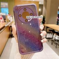 ราคา ฟิล์มป้องกันเลนส์ประกายสีรุ้งเคสโทรศัพท์กันกระแทกสำหรับ Honor X9b 5G X9a 5G X7b X6a X5บวก X8a X7a X9 X8 X7 X5 X6 Honor 90 Lite Nova Y61 Y70 Y71 Nova 9 SE ใหม่ล่าสุด2024 TPU ปลอกโทรศัพท์มือถือในสต็อก (
