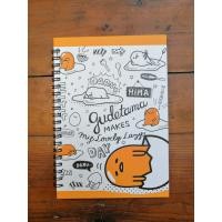 ราคา สมุดปกแข็ง สันห่วง มีเส้น ลาย Orange Gudetama ลิขสิทธิ์แท้ ขนาด 13 5x19 ซม (10960596909)