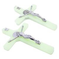 ราคา Kocoo พระเยซูคริสต์กางเขนสว่างส่องแสงในที่มืดจี้ไม้กางเขนเครื่องประดับสร้อยคอเสน่ห์การทำ (19678163574)