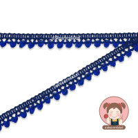 ราคา ลูกไม้ปอมปอม ริบบิ้นปอมปอม กว้าง 1 cm ขนาดลูกปอม 3 มิล (20576378622)