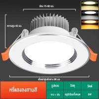 ราคา ไฟดาวน์ไลท์ ฝังตัว โคมไฟเพดาน ไฟเพดาน ไฟติดเพดาน ไฟติดห้อง ไฟตกแต่ง ไฟเพดาน led แสงเดย์และแสงวอร์ม (21226694323)