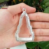 ราคา กรอบพระใส่พระท่ากระดาน กรอบพระเงินผสม กว้าง3 2 สูง5 2ซม ขนาดจอกระจก (20654413768)