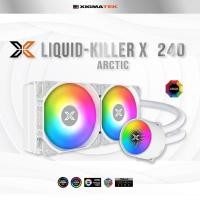 ราคา ชุดน้ำ สีขาว ARGB 2ตอน ไฟ 3มิติ Liquid Killer X 240 Arctic White XIGMATEK CPU Liquid Cooler 1200 am4 Support LGA1700 (18943156826)
