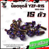 ราคา น็อตชุดสีR15 ปี2013 2016 1ชุด 15 ตัว น็อตชุดสีYZF R15 อาร์ 15 น็อตเฟรมR15 น๊อตR15 น็อตR15 น็อสแตนเลส R15 ปี2013 2016 (17455870725)