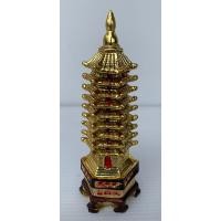 ราคา เจดีย์ 9ชั้น ทำจากเรซิน 14X5X5CM ของศิริมงคล ประดับบ้าน (7802488763)