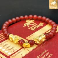 ราคา ข้อมือปี่เซียะทองแท้ ตัวคู่ ก้อนทอง หินมงคล น้ำหนักทอง 0 45 0 55 กรัม ทองคำแท้ 99 99 24K มีใบรับประกันสินค้า (2691102591)