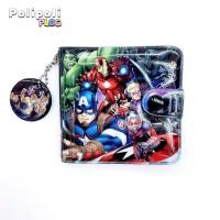 ราคา กระเป๋าสตางค์เด็ก 2 พับ ลายการ์ตูนลิขสิทธิ์ Kids Wallet Spiderman Avenger Batman Car (20202811853)