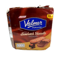 ราคา Valmer วาลเมอร์ ช็อกโกแลตบิสกิต แซนวิชบิสกิต สอดไส้ช็อกโกแลต บรรจุ 12 ชิ้น (12576906010)