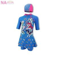 ราคา My Little Pony ชุดว่ายน้ำเด็กผู้หญิง พร้อมถุง และ หมวก จาก NADreams ลายการ์ตูนโพนี่ Girl Swimwear รุ่นเด็กโต สีฟ้า (17999999482)