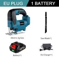 ราคา ของขวัญ Yofidra จิ๊กเลื่อยไฟฟ้าเลื่อย20V พร้อมใบเลื่อย1ใบสำหรับแบตเตอรี่ Makita 18V ตัวเลื่อนไร้สายเลื่อยอเนกประสงค์งานไม้เลื่อยตัดองศา (21101181836)