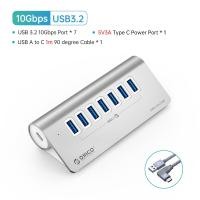 ราคา USB 3 2 Hub ORICO PD60W Charger Type C Splitterอลูมิเนียม USB Hub พร้อมอะแดปเตอร์ไฟ12Vขับเคลื่อน4พอร์ต USB Data Hub 10Gbps Super Speed USB Splitter สำหรับ MacBook PC อุปกรณ์เสริม (15803859508)