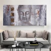 ราคา โปสเตอร์ผ้าใบศิลปะภาพวาดพระพุทธรูปภาพศิลปะบนผนังสำหรับห้องนั่งเล่นศิลปะสมัยใหม่พิมพ์ขนาดใหญ่ภาพตกแต่ง1ชิ้นภายในกรอบไม้หรือไร้กรอบ หรือกรอบอะลูมินัมอัลลอยสีดำ (21062394693)