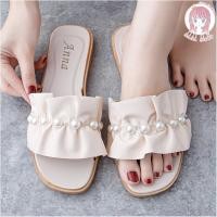 ราคา Sasa Girls Fashion T97 รองเท้าแตะแฟชั่น ผู้หญิง รองเท้าแตะแบบสวม แต่งคาดผ้าจีบประดับมุก หรูหรา สวยงาม ทนทาน (15017587271)