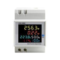ราคา diymore หน้าจอ LCD สีเฟสเดียวในครัวเรือน Smart Watt Hour Meter Guide Rail ประเภท220V แรงดันไฟฟ้าปัจจุบัน Power Frequency Factor Meter (16603495016)