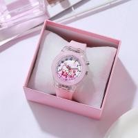 ราคา นาฬิกาเด็กผู้หญิงลาย Hello Kittyซิลิโคนเรืองแสง Jam Tangan Anak Perempuan น่ารัก LED การ์ตูนนาฬิกาน่ารัก (19966141234)