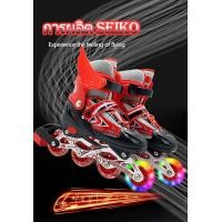 ราคา รองเท้าสเก็ต โรลเลอร์เบลด Roller Skate D202 Red (17059860917)