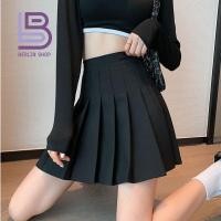 ราคา พร้อมส่งจากไทย กระโปรงเทนนิสเอวสูง Skirts สีพื้น มีซับใน กระโปรงสั้นเหนือเข่า กระโปรงเทนนิสเกาหลี No S01 (17425769830)