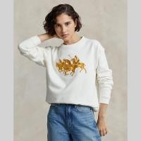 ราคา Polo Ralph Lauren เสื้อสเวตเตอร์ผู้หญิง Lunar New Year Triple Pony Sweatshirt รุ่น WMPOKNINC020163 สีขาว (21283675347)