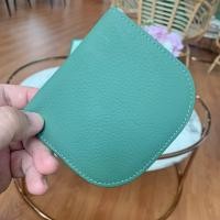 ราคา แถมฟรีพวงกุญแจมุก กระเป๋าสตางค์ หนังวัวแท้ Wallet น่ารัก มินิมอล ที่ใส่เหรียญ กระเป๋าใบสั้น S2 72 (19929138325)
