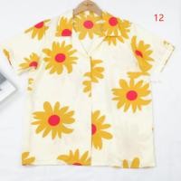 ราคา พร้อมส่ง เสื้อเชิ้ตคอปกเเฟชั่นลายดอกไม้ เสื้อเชิ้ตเเขนสั้น ลายดอกเดซี่ ลำลองสไตล์เกาหลี (19685638204)