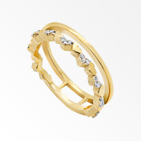 ราคา A CEMI Heart Bouquet Ring แหวนเงินแท้ ชุบทอง 18K โรสโกลว์ (7478960863)
