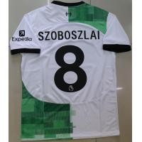 ราคา เสื้อกีฬาฟุตบอลทีม Liverpool เยือน สีขาว เกรดAAA 2023 24 มีตัวเลือกสินค้า (21031437580)