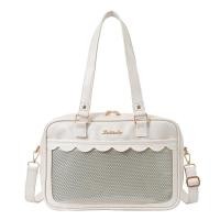ราคา PeachSister พร้อมส่ง มีพู่ปอม ๆ Ita Bag หนัง PU มี 4 สี กระเป๋าสะพาย ใส่ตุ๊กตาเล็ก โชว์เข็มกลัด กระเป๋าใส (21173199946)