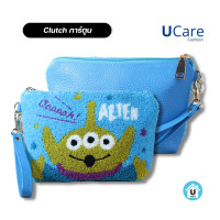 ราคา UCare กระเป๋า Clutch Toy Story ไซส์เล็ก 19 cm งานปักด้านหน้า งาน PU ด้านหลัง แถมฟรีสายคล้องมือ (18992592087)