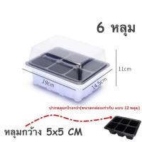 ราคา กล่องเพาะเมล็ด อุปกรณ์จัดสวน 6 และ12 หลุม ฝาครอบใส เหมาะสำหรับ เพาะกล้า เพาะต้นอ่อน หรือ เพาะเมล็ดแคสตัส กระบองเพชร (5991346246)