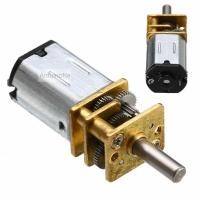 ราคา มอเตอร์รถอัตโนมัติ รถตามเส้น แบบเกียร์ทด เฟืองเหล็ก N20 smart car micro motor 60RPM at 6V DC gear motor (5235024092)