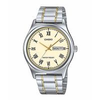 ราคา Casio นาฬิกาข้อมือผู้ชาย สายสแตนเลส รุ่น MTP V006SG 9B Silver Gold รับประกันศูนย์ 1 ปี ของแท้ (125916207)