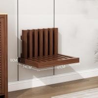 ราคา สตูลไม้เนื้อแข็งเปลี่ยนรองเท้าพับได้ประตูบ้านติดผนังรองเท้าเก้าอี้ประตูทางเข้าที่มองไม่เห็นเก้าอี้พับได้แขวนผนัง (21117660705)