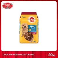 ราคา MANOON PEDIGREE Adult Liver and Vegetable เพดดิกรี สูตรสุนัขโต รสตับและผัก 20Kg (21248182169)