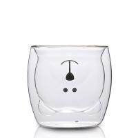 ราคา แก้วน้ำ แก้วหมี ถ้วยกาแฟ 250ml แก้ว แก้วมีลาย แก้วใส แก้วกาแฟ แก้วสองชั้น แก้วน้ำ2ชั้น รูปสัตว์ แก้วน้ำเก็บความเย็น bear cup Thaikea (19261127803)