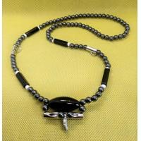 ราคา สร้อยกะลา สร้อยคอ สร้อยแขวนพระ สลับลูกปัดดำ คล้องพระ 3 องค์ ยาว 24 นิ้ว (17815548424)